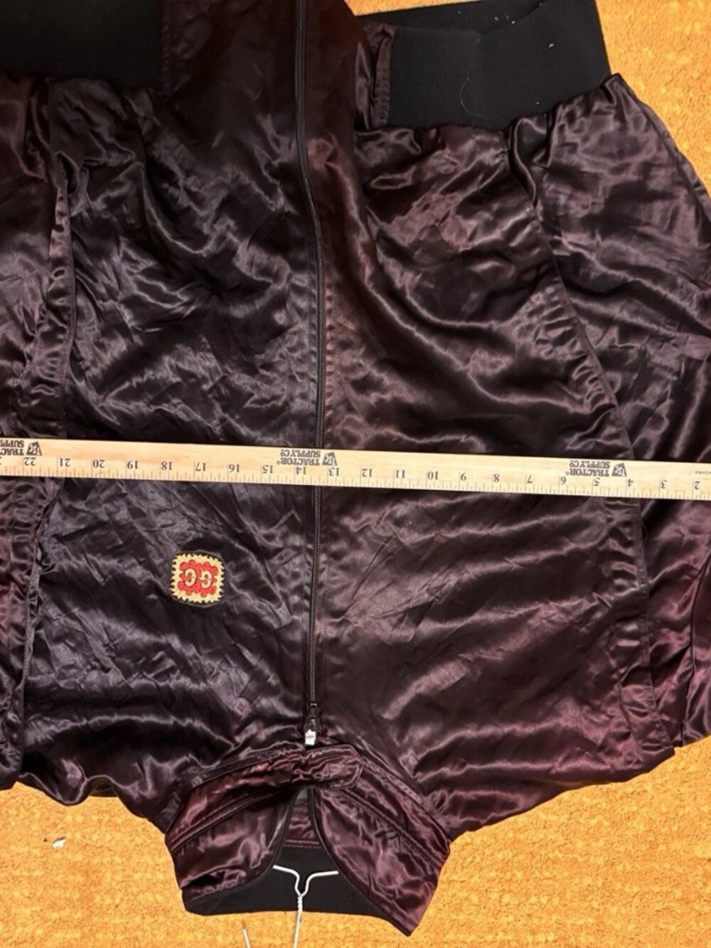 Vtg Gold Coast Master Apparel Jacket Mens Black Satin Casino Vegas Zip XXL XxxL - Picture 7 of 8